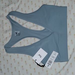 NWT Aritzia TNALife Allston Bra Top Quicksilver Blue Size 2XS